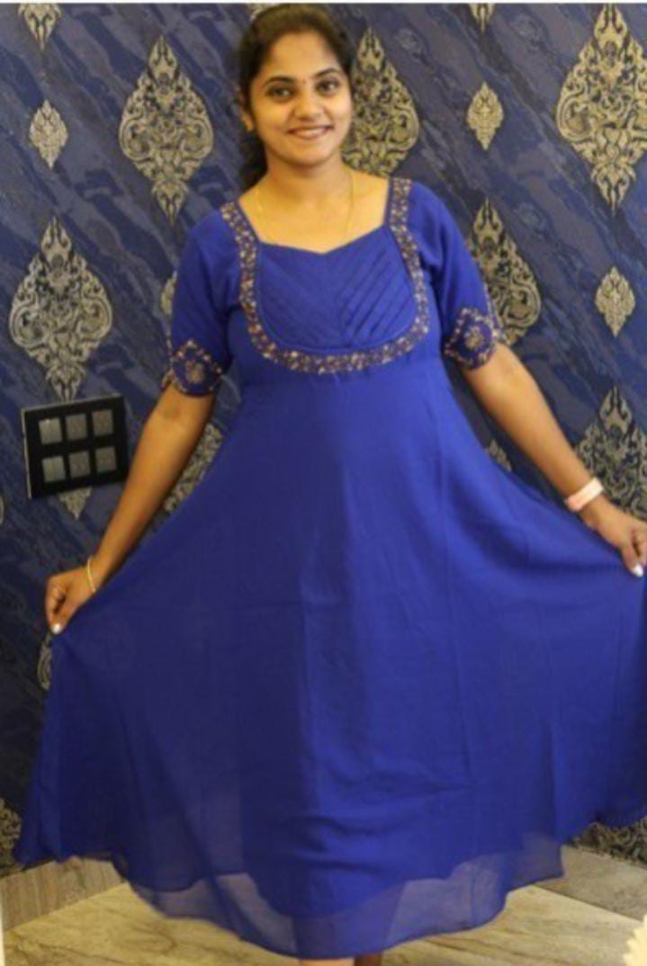 Party Wear kurti Blue