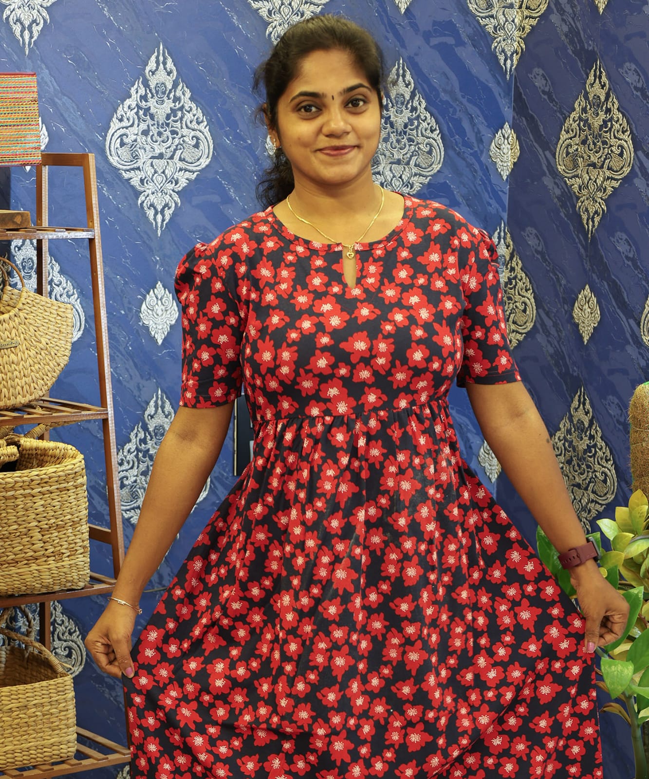 Lounge Wear Navy With Red