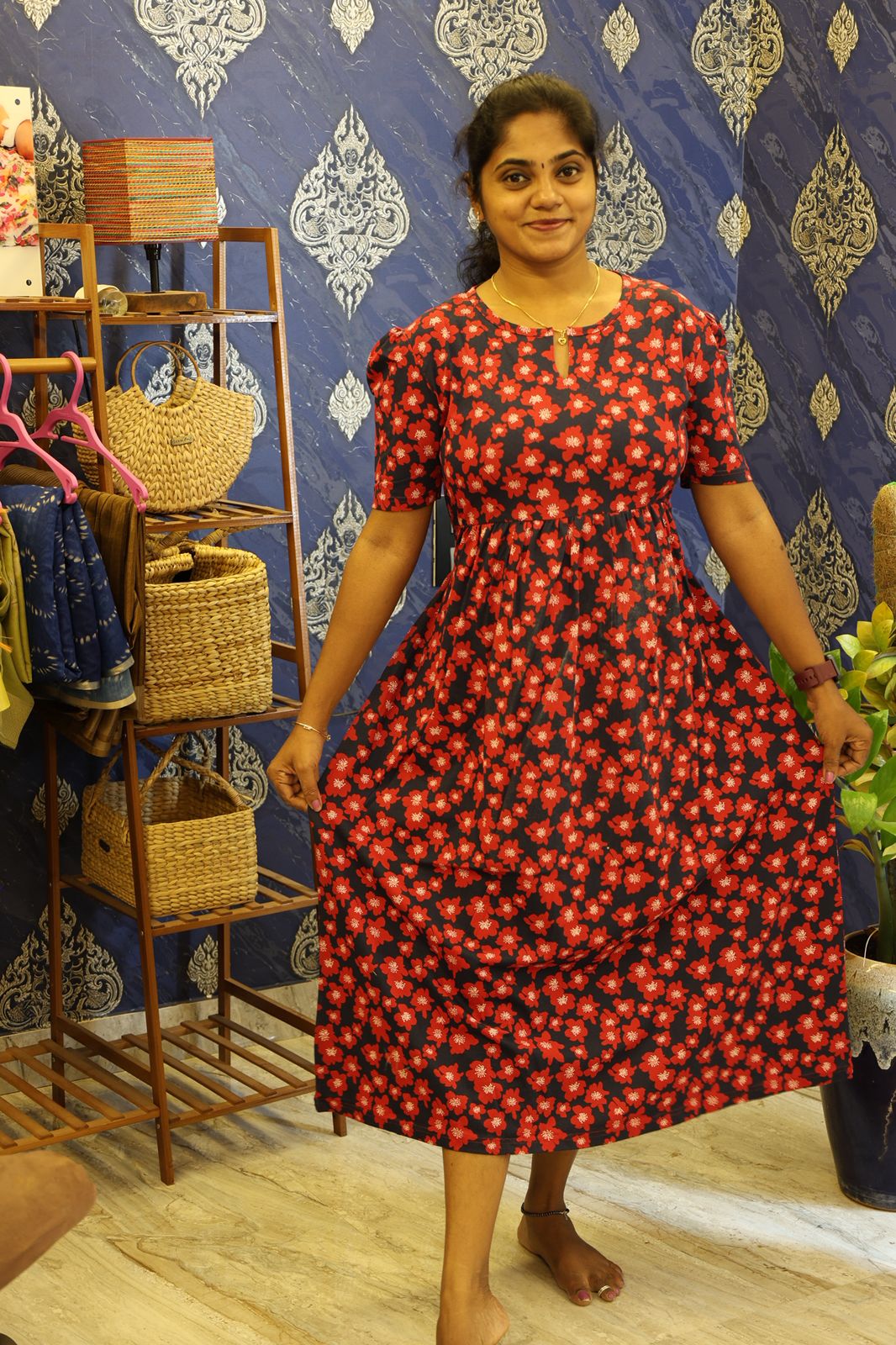 Lounge Wear Navy With Red - Image 4