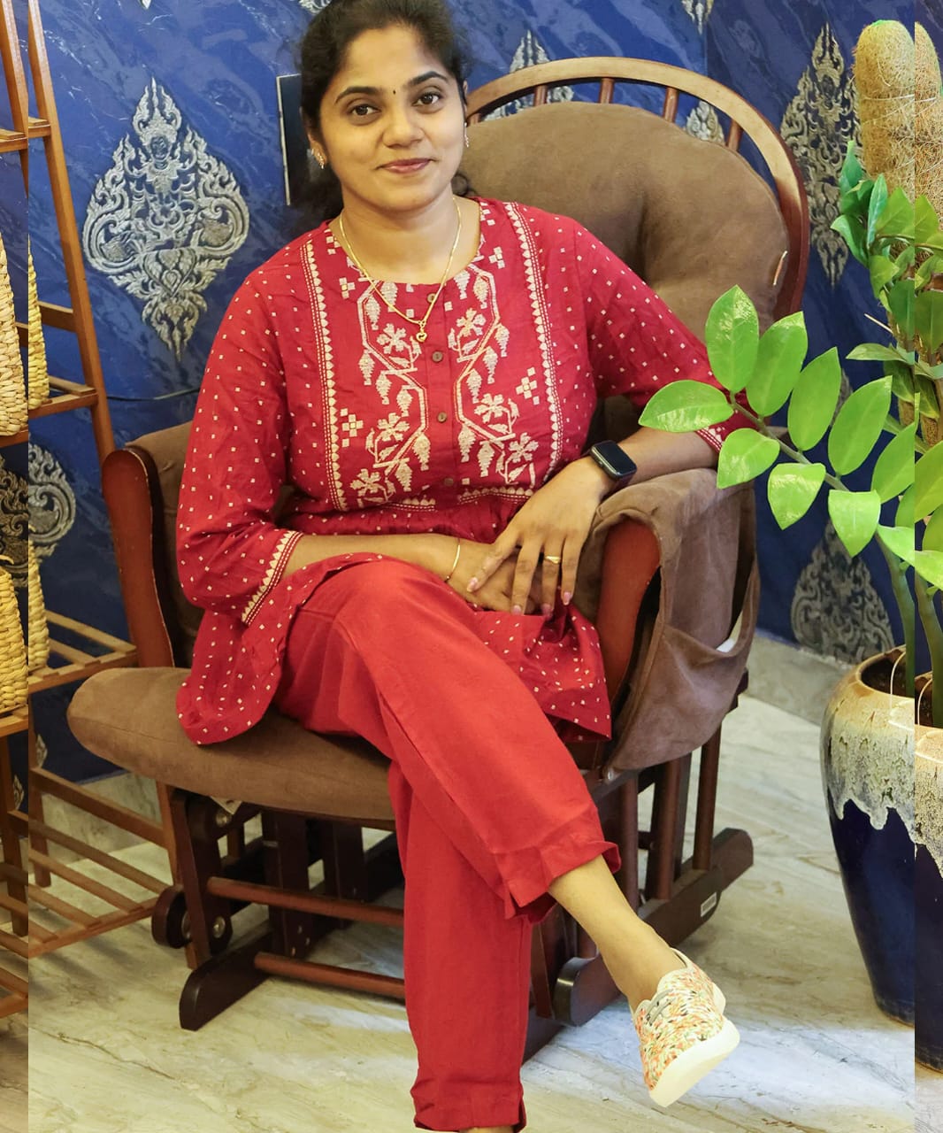 Poplin Pant Maroon