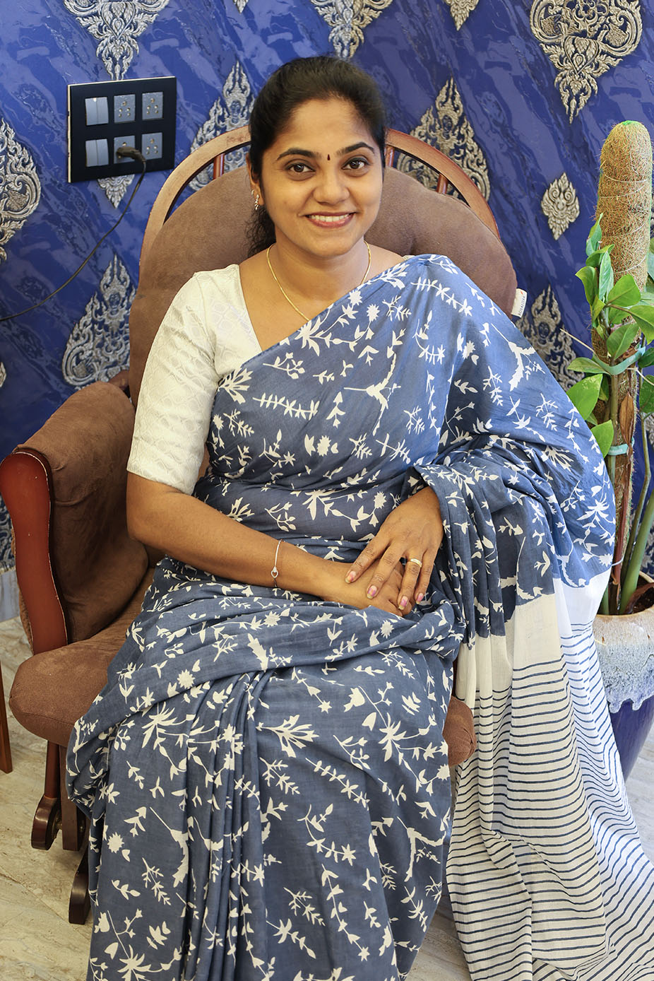 blue-saree