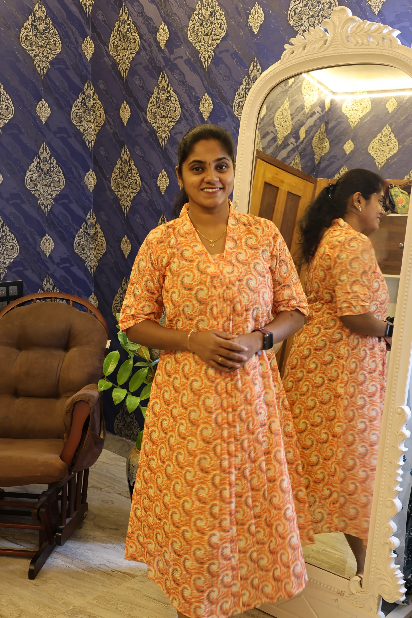 Hakoba Frock Orange - Image 2
