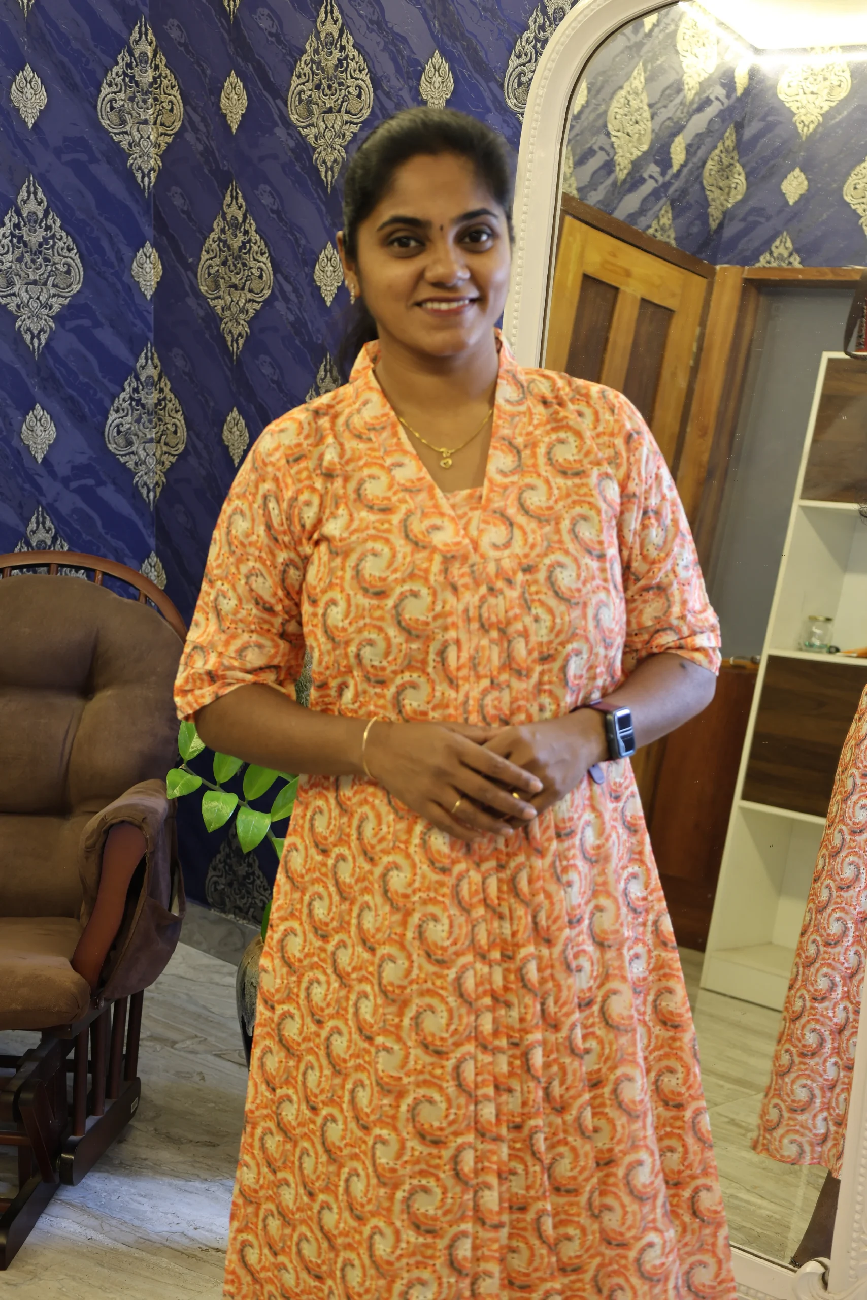 Hakoba Frock Orange