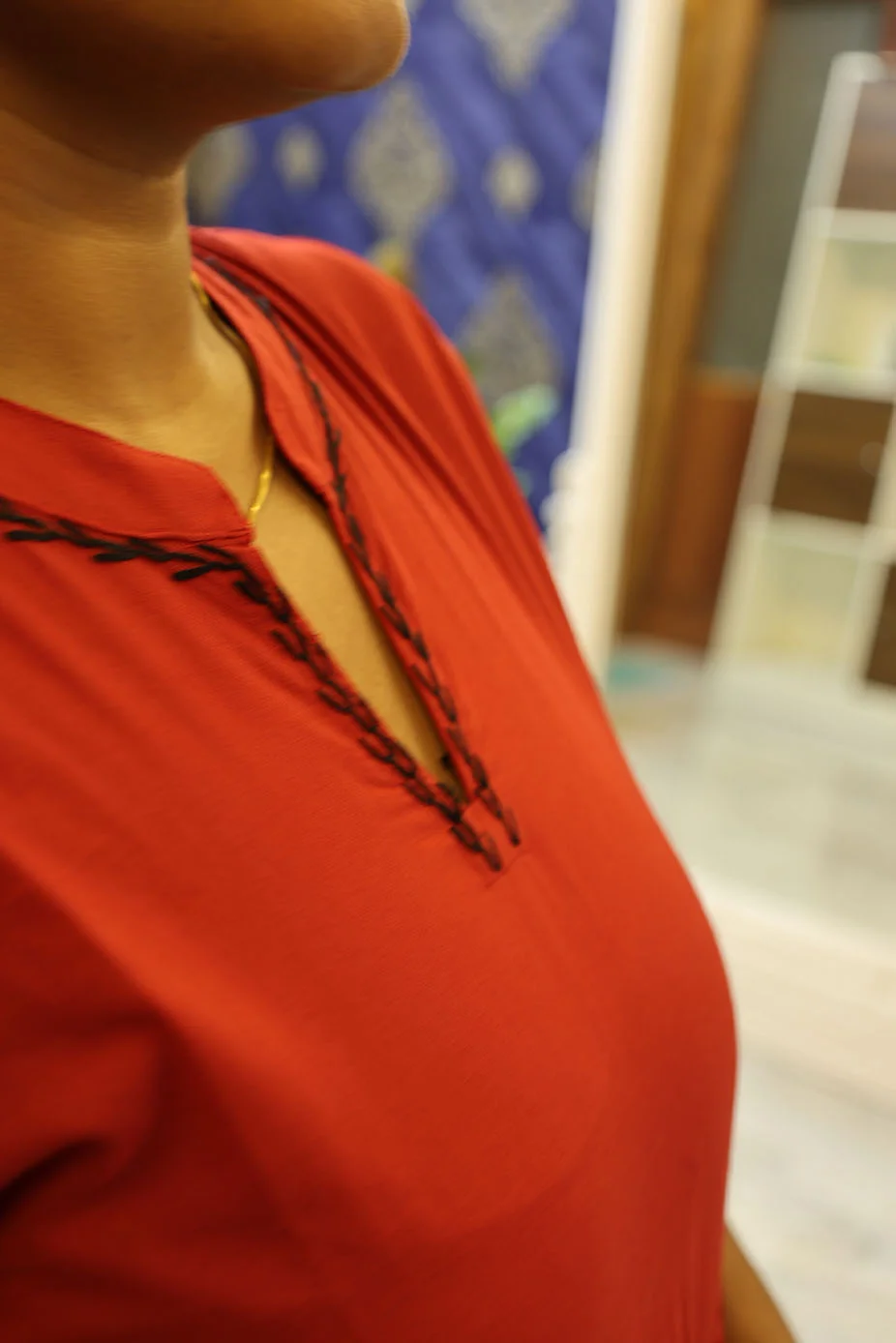 full-lenght-cotton-frock-red