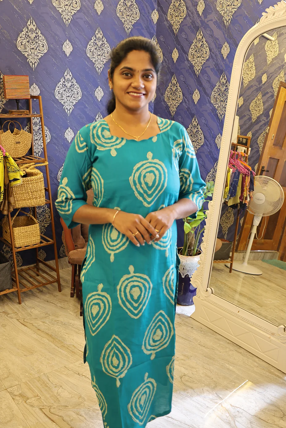 Premium Shining Co Ord Set Aqua Blue