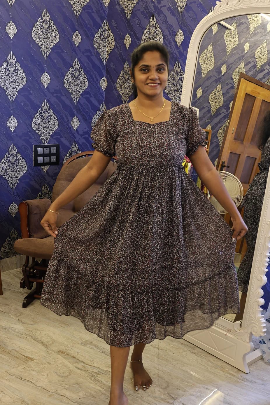 Georgette Frock Black - Image 2
