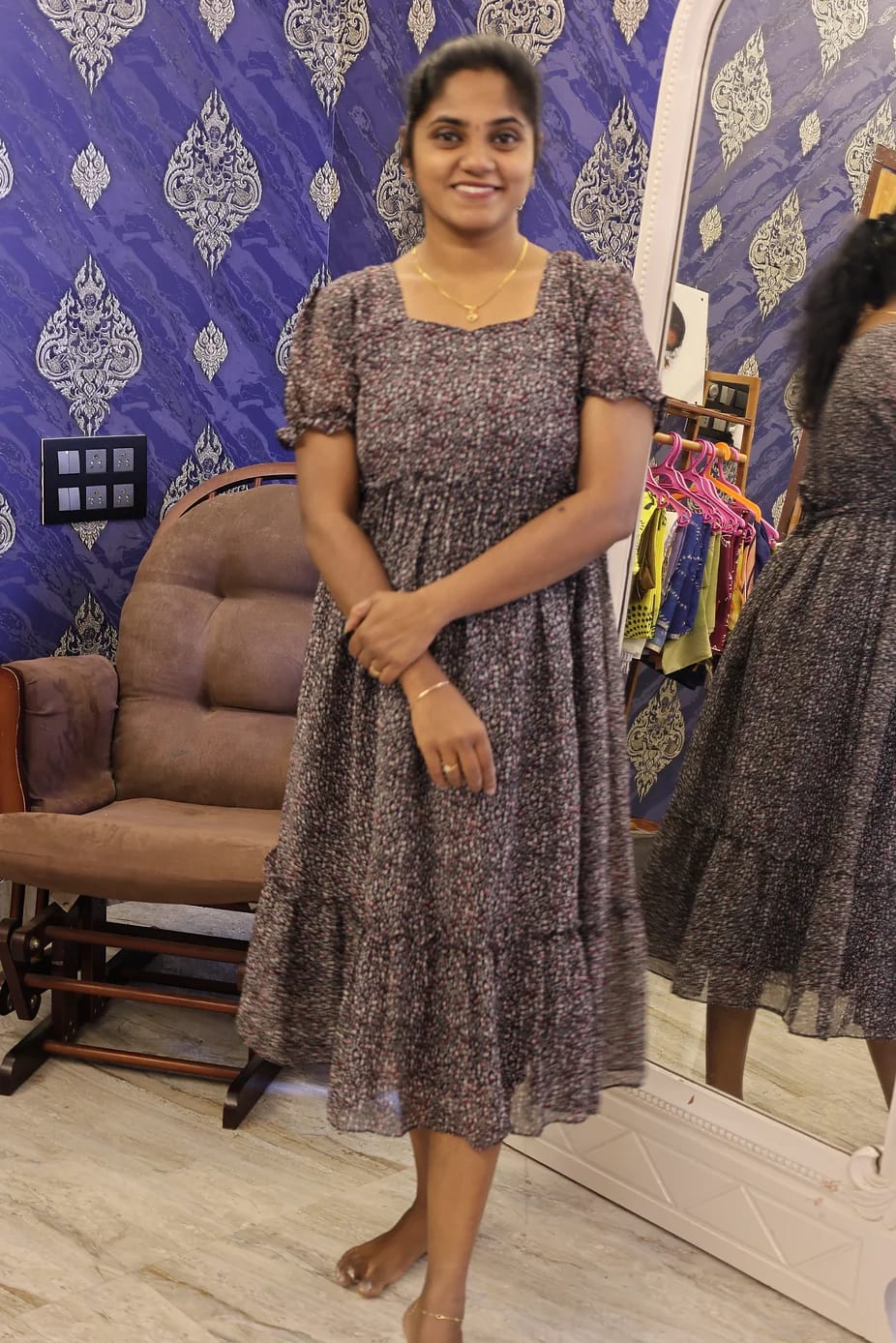 Georgette Frock Black - Image 3